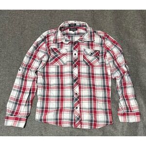 Eighty Eight Men's XL Plaid Long Sleeve Shirt